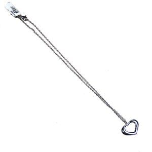 Inox Women's Stainless Steel Open Heart Necklace